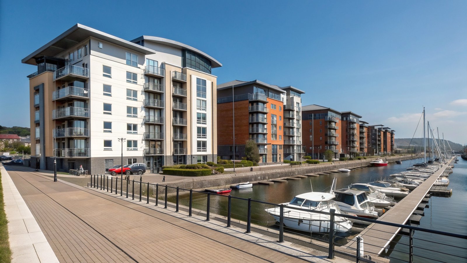 Swansea Marina waterfront properties